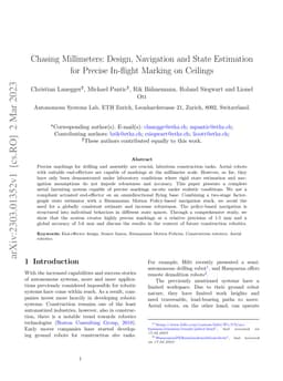 Chasing Millimeters: Design, Navigation and State Estimation for Precise
  In-flight Marking on Ceilings