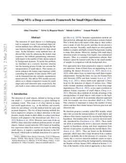 Deep-NFA: a Deep $\textit{a contrario}$ Framework for Small Object
  Detection