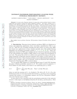 Bayesian Posterior Perturbation Analysis with Integral Probability
  Metrics