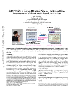WESPER: Zero-shot and Realtime Whisper to Normal Voice Conversion for
  Whisper-based Speech Interactions