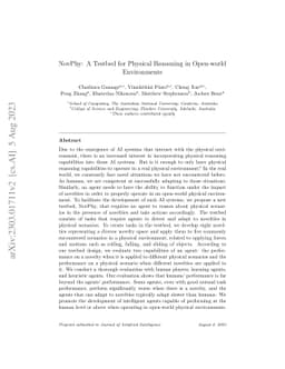 NovPhy: A Testbed for Physical Reasoning in Open-world Environments