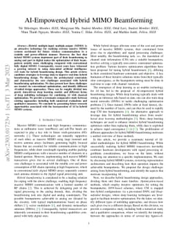 AI-Empowered Hybrid MIMO Beamforming