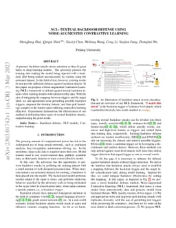 NCL: Textual Backdoor Defense Using Noise-augmented Contrastive Learning