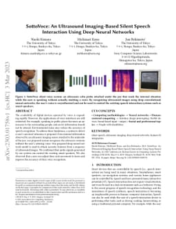 SottoVoce: An Ultrasound Imaging-Based Silent Speech Interaction Using
  Deep Neural Networks
