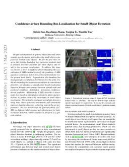 Confidence-driven Bounding Box Localization for Small Object Detection
