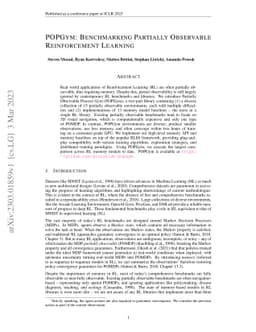 POPGym: Benchmarking Partially Observable Reinforcement Learning