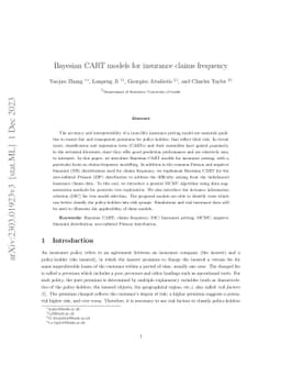 Bayesian CART models for insurance claims frequency