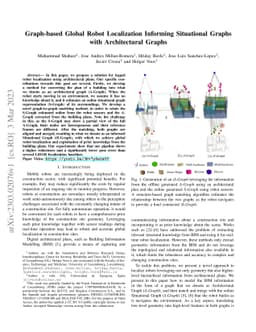 Graph-based Global Robot Localization Informing Situational Graphs with
  Architectural Graphs