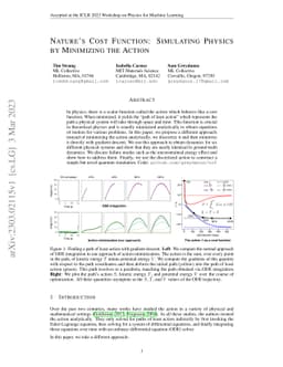 Nature's Cost Function: Simulating Physics by Minimizing the Action