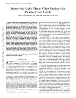 Improving Audio-Visual Video Parsing with Pseudo Visual Labels