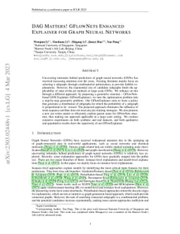 DAG Matters! GFlowNets Enhanced Explainer For Graph Neural Networks