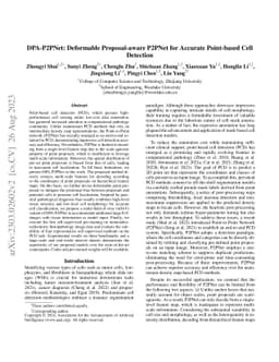 DPA-P2PNet: Deformable Proposal-aware P2PNet for Accurate Point-based
  Cell Detection