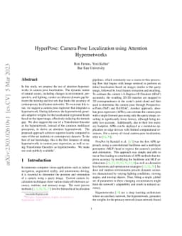 HyperPose: Hypernetwork-Infused Camera Pose Localization and an Extended Cambridge Landmarks Dataset
