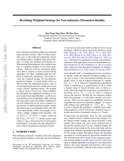 Revisiting Weighted Strategy for Non-stationary Parametric Bandits