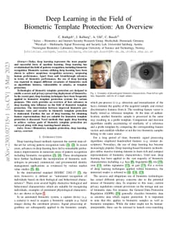 Deep Learning in the Field of Biometric Template Protection: An Overview