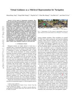 Virtual Guidance as a Mid-level Representation for Navigation with Augmented Reality