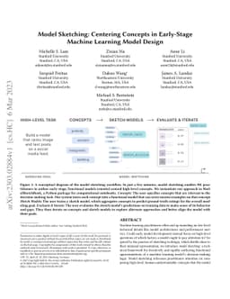 Model Sketching: Centering Concepts in Early-Stage Machine Learning
  Model Design
