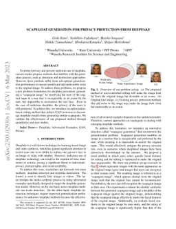 Scapegoat Generation for Privacy Protection from Deepfake
