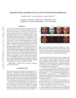 Fighting noise and imbalance in Action Unit detection problems