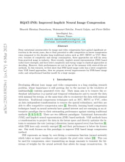 RQAT-INR: Improved Implicit Neural Image Compression