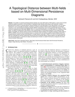 A Topological Distance between Multi-fields based on Multi-Dimensional
  Persistence Diagrams