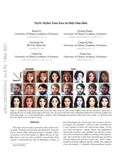 StyO: Stylize Your Face in Only One-Shot