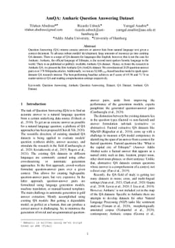AmQA: Amharic Question Answering Dataset