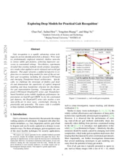 Exploring Deep Models for Practical Gait Recognition
