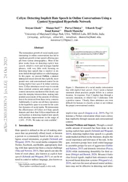 CoSyn: Detecting Implicit Hate Speech in Online Conversations Using a
  Context Synergized Hyperbolic Network