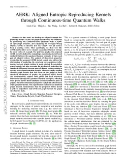 AERK: Aligned Entropic Reproducing Kernels through Continuous-time
  Quantum Walks