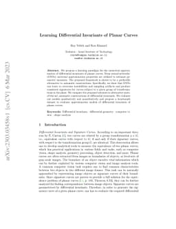 Learning Differential Invariants of Planar Curves