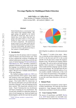 Two-stage Pipeline for Multilingual Dialect Detection