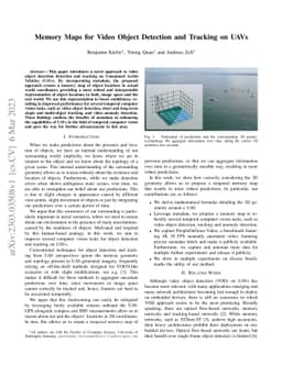 Memory Maps for Video Object Detection and Tracking on UAVs