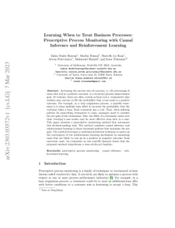 Learning When to Treat Business Processes: Prescriptive Process
  Monitoring with Causal Inference and Reinforcement Learning