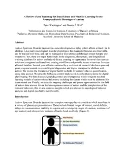 A Review of and Roadmap for Data Science and Machine Learning for the
  Neuropsychiatric Phenotype of Autism