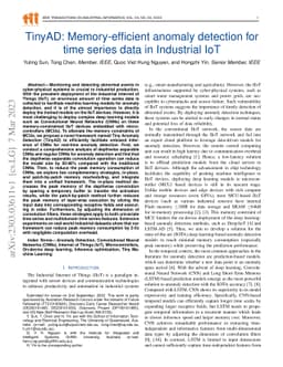 TinyAD: Memory-efficient anomaly detection for time series data in
  Industrial IoT