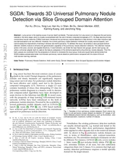 SGDA: Towards 3D Universal Pulmonary Nodule Detection via Slice Grouped
  Domain Attention