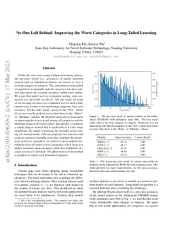 No One Left Behind: Improving the Worst Categories in Long-Tailed
  Learning
