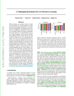 A Challenging Benchmark for Low-Resource Learning