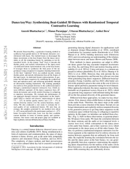 DanceAnyWay: Synthesizing Beat-Guided 3D Dances with Randomized Temporal
  Contrastive Learning