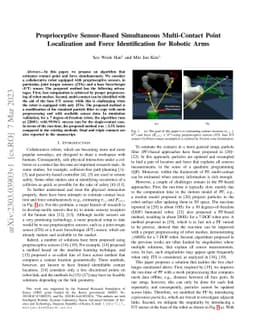 Proprioceptive Sensor-Based Simultaneous Multi-Contact Point
  Localization and Force Identification for Robotic Arms