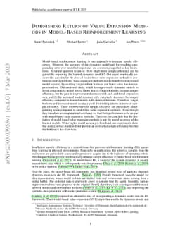Diminishing Return of Value Expansion Methods in Model-Based
  Reinforcement Learning