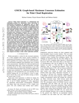 GMCR: Graph-based Maximum Consensus Estimation for Point Cloud
  Registration