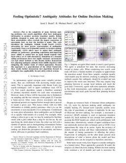 Feeling Optimistic? Ambiguity Attitudes for Online Decision Making