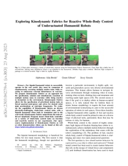 Exploring Kinodynamic Fabrics for Reactive Whole-Body Control of
  Underactuated Humanoid Robots
