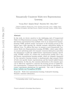Semantically Consistent Multi-view Representation Learning