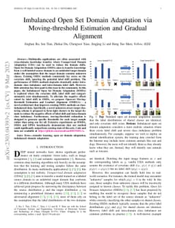 Imbalanced Open Set Domain Adaptation via Moving-threshold Estimation
  and Gradual Alignment