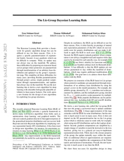 The Lie-Group Bayesian Learning Rule