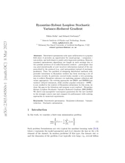 Byzantine-Robust Loopless Stochastic Variance-Reduced Gradient