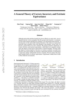 A General Theory of Correct, Incorrect, and Extrinsic Equivariance